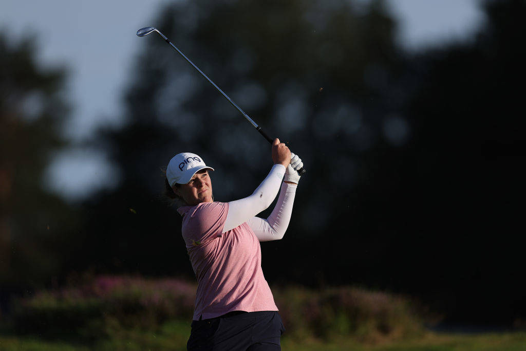 Ally Ewing took a clubhouse lead after a round of 68 at the 2023 AIG Women